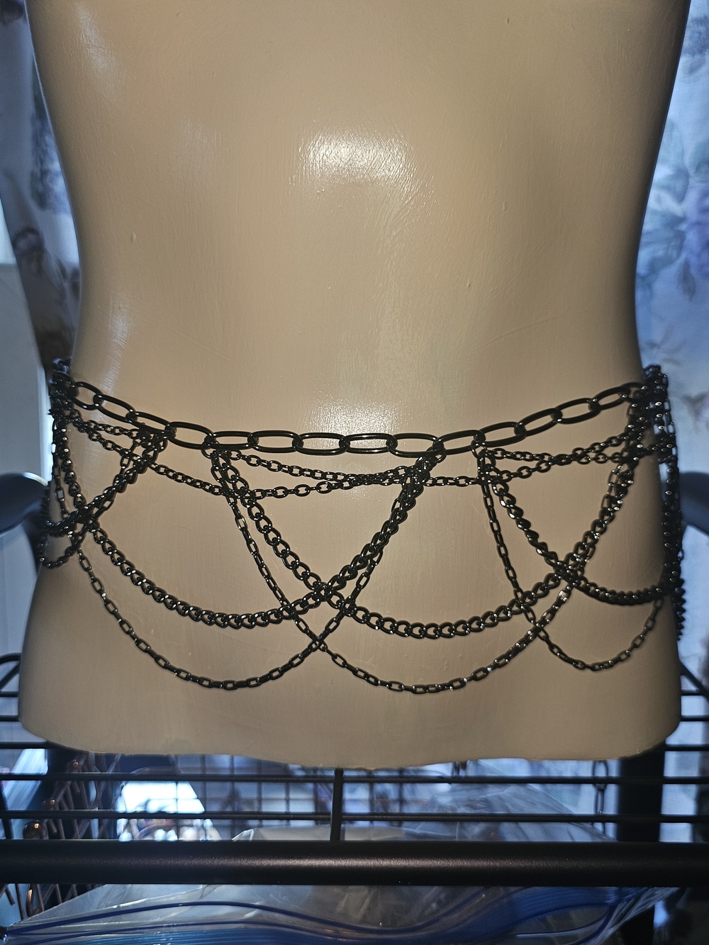 Black Multi-Layer Chain Body Belt(46) - Picture 3 of 3
